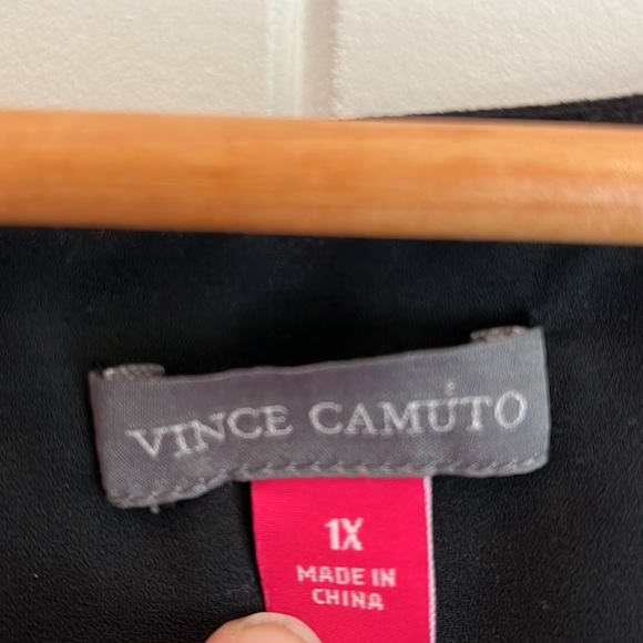 Vince Camuto Tie front black top size 1X - Picture 4 of 7